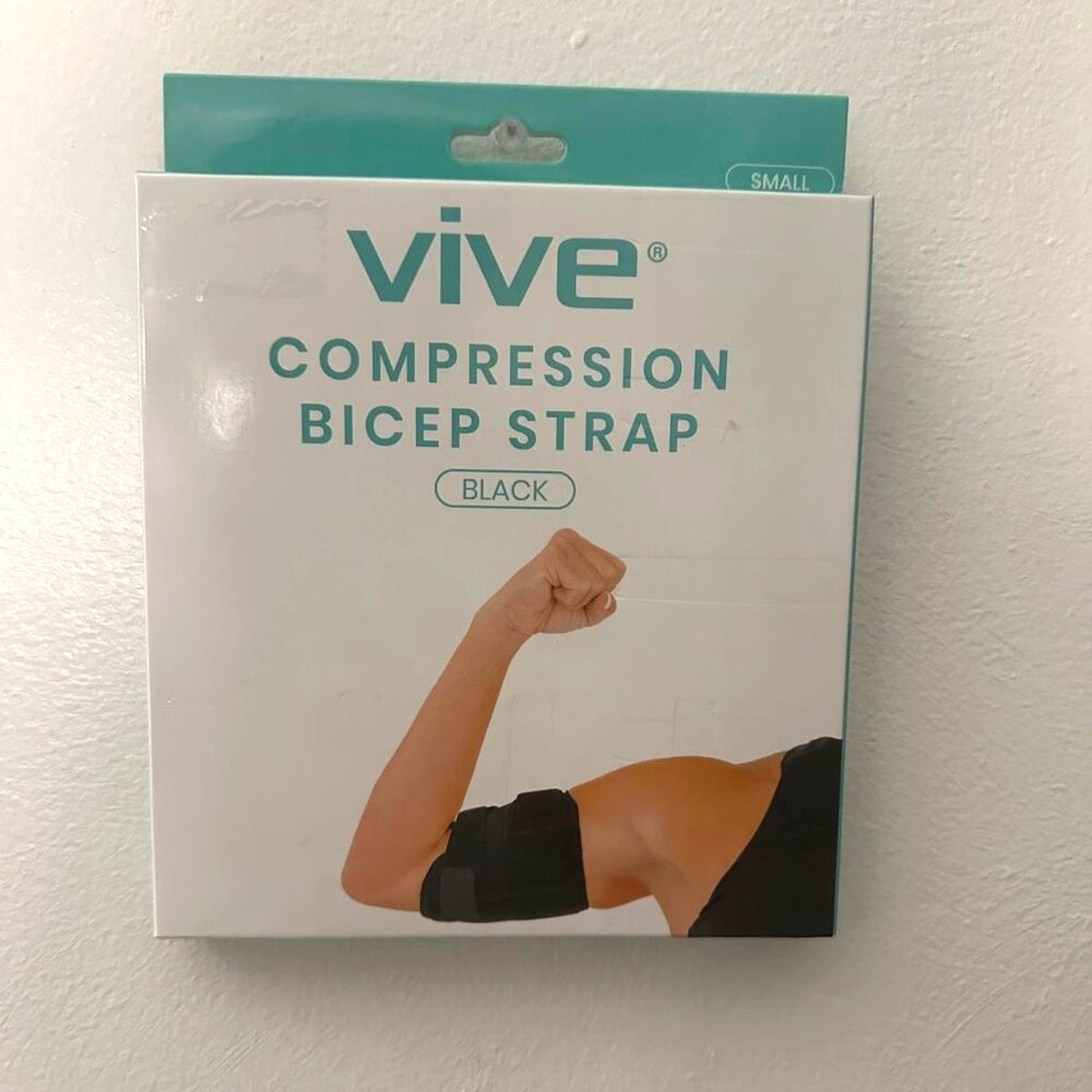 Vive Bicep Brace Compression Sleeve for Tendonitis - Upper Arm Tricep & Bicep